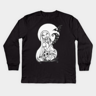 Sally Skellington Kids Long Sleeve T-Shirt